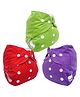 Sparkle Joy Free Size Reusable Cloth Diaper Without Insert Pack Of 3 - Multicolor