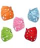 Sparkle Joy Free Size Reusable Cloth Diaper Without Insert Pack Of 5 - Multicolor