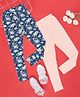 YU by Pantaloons Pack Of 2 Solid & Floral Printed Leggings - Multi Colour