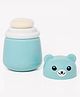 the Little Lookers Portable Baby Skin Care Baby Powder Puff With Box Holder Container for New Born and Kids for Baby Face and Body (Panda-blue)