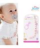 The Little Lookers Silicone Pacifier Clip for Baby Boys and Girls, Fits Most Pacifiers and Teething Toys - Baby Pink.