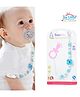 The Little Lookers Silicone Pacifier Clip for Baby Boys and Girls, Fits Most Pacifiers and Teething Toys - Blue.