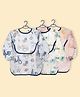 The Little Lookers Baby Bibs with Pocket I Long Sleeved Bib for Toddlers, Kids I Washable, Lightweight & Waterproof, Bibs for 6-24 Months Baby - Multicolor (pack of 3) Print May Very