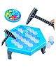 MUREN Tabletop Save the Penguin Puzzle Icebreaker CubesBoard Game Playset Toy For 2 Players Board Game-Blue