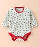 Ben Benny 100% Cotton Knit Full Sleeves Onesie with Nautical Theme Print -  Sea Green & Red