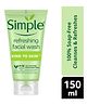 Simple Kind to Skin Refreshing Facewash Mild Face Wash for Sensitive Skin - 150 ml