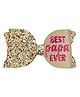 Aye Candy Best Papa Sequin Embellished Aligator Clip - Gold