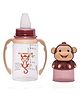 Adore BUNK! Character Hood Glass Spout Sipper with Twin Handle- 125ml- Monkey
