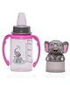 Adore BUNK! Character Hood Glass Spout Sipper with Twin Handle- 125ml- Elephant