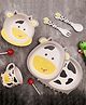 The Bamboo Co Bamboo Kids Dinner Set of 5- Chubby Cow