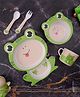 The Bamboo Co Bamboo Kids/Baby Feeding/Dinner Set of 5- Funny Frog