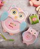 The Bamboo Co Bamboo Kids/Baby Feeding/Dinner Set of 5- Obedient Owl