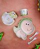 The Bamboo Co Bamboo Kids/Baby Feeding/Dinner Set of 5- Dominant Dinosaur