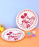 The Bamboo Co Bamboo Kids Plate -Set Of 2- Mickey Mouse