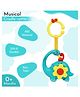 UNIQUEBUYIN Cute Dino Musical Hanging Toy Dinosaur Early Education Baby Bed Bell Cute Dinosaur Rattle with Light and Music | Baby Crib Hanging Toy Musical Cradle Hanging Rattle Cum Baby Bed Jhoomer-Color may Vary, Pack of 2 Pcs