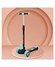 R for Rabbit Road Runner Ryder Kids Scooter, 3 Level Adjustable Height Wide Deck & PU LED Wheels Kick Scooter with Brake for 3+ Years Kids, Weight Capacity Upto 50kgs (Black Blue)
