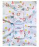 Outfit Collections Cute Print Organic Swaddles Wrap  Cotton Muslin pack of 1 - Multicolor