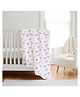 Outfit Collections 100% Organic Cotton Soft Baby Muslin Swaddle Pack of 1 - Multicolor