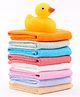 Ben Benny Terry Knit Wash Cloths with Duck Solid Colour Pack of 8 L 23.5 x B 23.5 cm - Multicolor