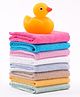 Ben Benny Terry Knit Wash Cloths with Duck Solid Colour Pack of 8 L 23.5 x B 23.5 cm - Multicolor