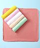 Ben Benny 100% Cotton Knit Solid Wash Cloths Pack of 6 - Multicolor