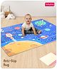 Babyhug Soft Touch Anti-Slip Rug with Space Theme Print - Blue