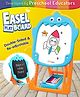 Intelliskills Premium Double-Sided Adjustable Chalk Board & Marker Easel Board for Kids | Educational Playboard for Drawing and Learning | Child-Safe and BIS Certified Rattle Sound | Blue & Orange | Ideal for Gifting