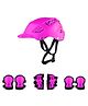 Skating / Cycling Helmet along with Protector- Pink-S