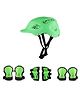 Steelbird Skating / Cycling Helmet along with Protector- Green -M