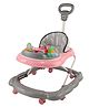 JoyRide Kidzoo BabyGo Musical Mini Explorer Walker Compact Foldable Activity Walker with Adjustable Height & Parental Handle for Boys|Girls Pink