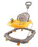 JoyRide Kidzoo BabyGo Walker Compact Foldable Activity Walker with Adjustable Height & Parental Handle for Boys|Girls  - Yellow