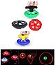YAMAMA Spinning Toys Flashing Pec-Top Toys For Kids Colorful Spinning Top Toy With LED Light Music And Laser Flash Top Toys  (Pack of 4  Color May Vary)