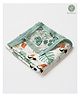 Cocoon Care Bamboo Muslin Baby Reversible AC Quilt Blanket Printed - Green