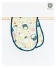 Cocoon Care 0 to 6 Months 2 in 1 Bamboo Bib and Burp Cloth  ultra soft highly absorbent - Light Green