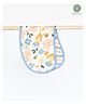 Cocoon Care 0 to 6 Months 2 in 1 Bamboo Bib and Burp Cloth  ultra soft highly absorbent - Multi Color