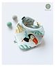 Cocoon Care Unisex Bamboo Muslin Green double sided 2 in 1 Bib and Wash Cloth for Baby