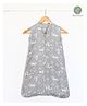 Cocoon Care Bamboo Muslin Baby Sleep Sack, Quilted Layer Sleeping Bag, wearable blanket - Grey