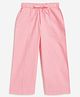 Campana 100% Cotton Solid Trousers - Pink