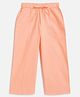 Campana 100% Cotton Solid Trousers - Soft Peach