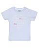 My Milestones 100% Cotton Half Sleeves Hearts Printed Tee - Baby Blue