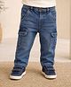 My Milestones 100% Cotton Denim Pocket Detailed Jeans - Blue