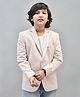 CRIMSOUNE CLUB  Full Sleeves Checked Blazer - Peach