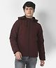 CRIMSOUNE CLUB Full Sleeves Solid Hooded Jacket - Purple