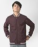 CRIMSOUNE CLUB Full Sleeves Solid  Jacket - Purple