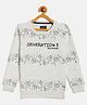CRIMSOUNE CLUB Cotton Full Sleeves Generation Z Text Printed Sweatshirt -Grey