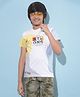 CRIMSOUNE CLUB Half Sleeves Always Stay Strong And Beleive In Yourself Text Printed Tee - White