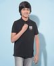 CRIMSOUNE CLUB Half Sleeves Numerical Printed Tee - Black