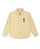 US Polo Assn Cotton Full Sleeves Solid Shirt with Logo Print - Light  Yellow