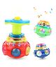 Toysire UFO Shaped Spinning Top Launcher Lattu Toy for Kids and Adult with Light & Music  (Multicolor)