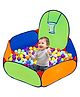 Toysire Kids BasketBall Pool with Basket and 20 Balls Indoor and Outdoor Activity Play area Boundaries for Toddlers Tent House
